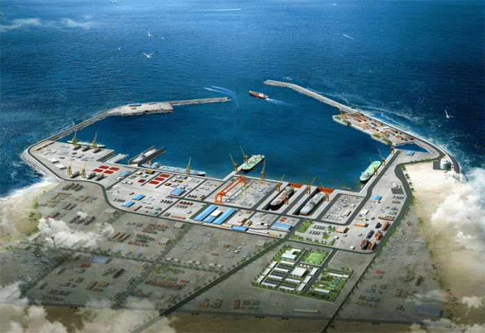 Dry Dock in Duqm Port, Oman